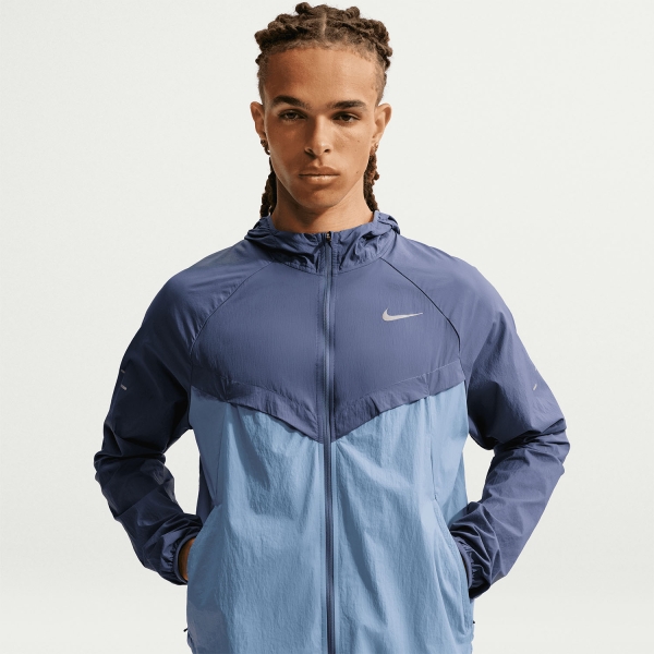 Nike Dri-FIT UV Stride Jacket - Diffused Blue/Work Blue/Reflective Silver