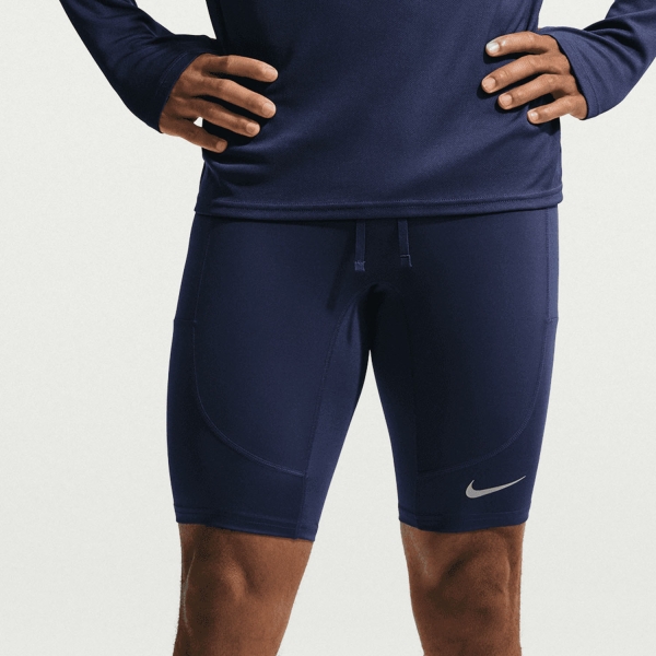 Men's Running Shorts Nike DriFIT Stride 9.5in Shorts  Midnight Navy/Reflective Silver IF2040410