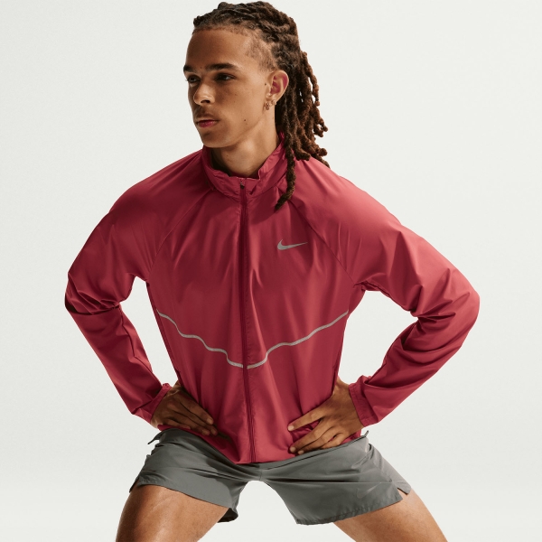 Nike Repel Miler UV Jacket - Tough Red/Reflective Silver