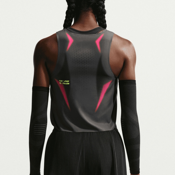 Nike AeroSwift Dri-FIT ADV Pro Tank - Iron Grey/Volt/White
