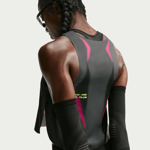 Nike AeroSwift Dri-FIT ADV Pro Tank - Iron Grey/Volt/White