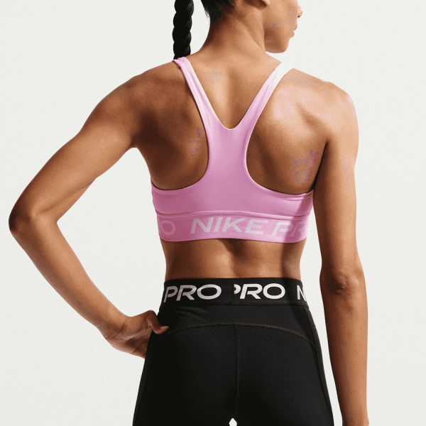 Nike Pro 365 Sports Bra - Pink Rise/White