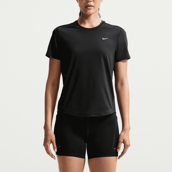 Women's Running T-Shirts Nike DriFIT Swift TShirt  Black/Reflective Silver IU1052010