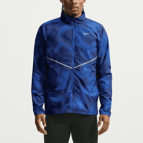 Men's Running Jacket Nike Repel Miler UV AOP Jacket  Midnight Navy/Hyper Royal/Reflective Silver IV4818410