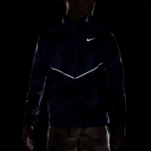 Nike Repel Miler UV AOP Jacket - Midnight Navy/Hyper Royal/Reflective Silver