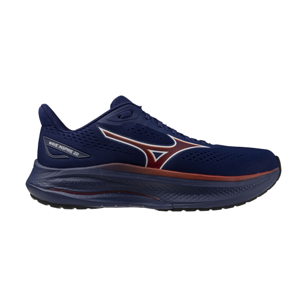 Men's Structured Running Shoes Mizuno Wave Inspire 22  Beacon Blue/Tomato Puree/Firecracker J1GC264455