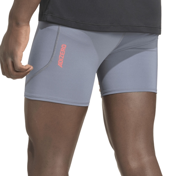 adidas ADIZERO 7in Shorts - Onix/Solar Turbo
