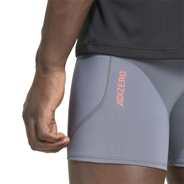 adidas ADIZERO 7in Shorts - Onix/Solar Turbo