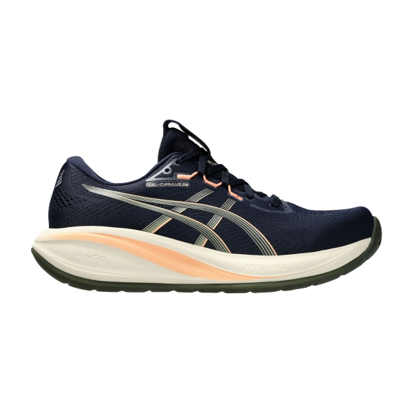 Men's Neutral Running Shoes ASICS GEL Cumulus 28  Midnight/Khaki Green 1011C143404