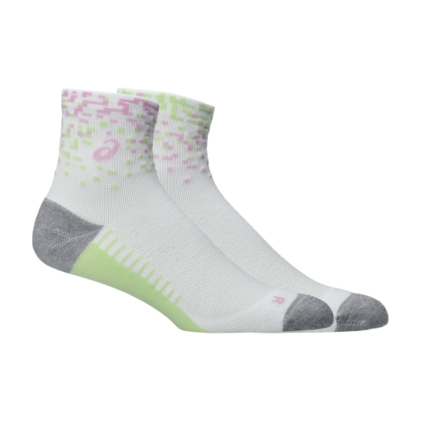 Socks ASICS Performance Quarter Pro Logo Socks  White/Hazy Lilac/Glow Green 3013B284103