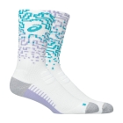 ASICS Performance Run Crew Socks - White/Energy Aqua/Fresh Air