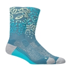 ASICS Performance Run Crew Socks - Foggy Teal/Energy Aqua