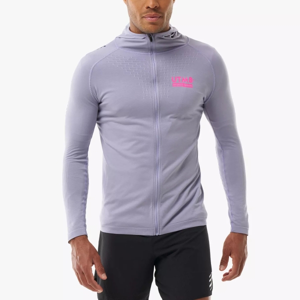  Compressport 3D Thermo UTMB Hoodie  Lavender ASWU19663125