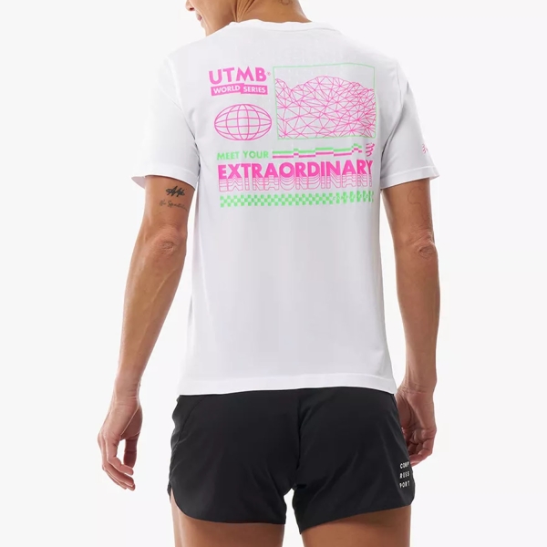 Compressport UTMB Maglietta - White