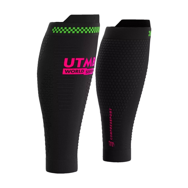 Compression Calf Sleeve Compressport R2 3.0 UTMB Compression Calf Sleeves  Black CCSU19569000