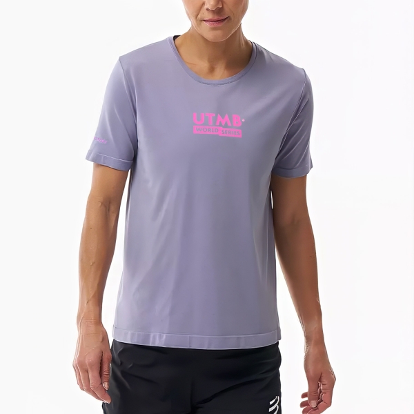  Compressport UTMB TShirt  Lavander ATSW19603125