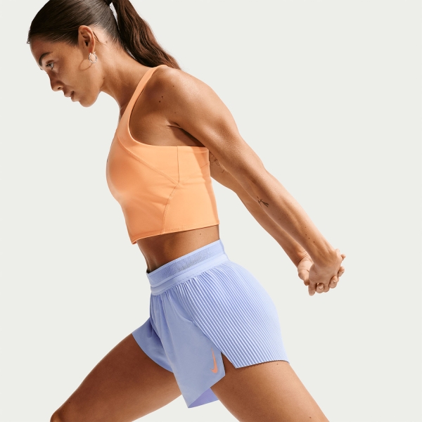 Nike Aeroswift 3in Shorts - Aluminum/Black/White/Atomic Pink