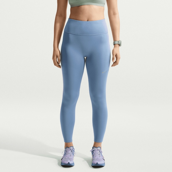 Women's Running Tights Nike DriFIT Tempo 7/8 Tights  Work Blue/Reflective Silver HV8170486