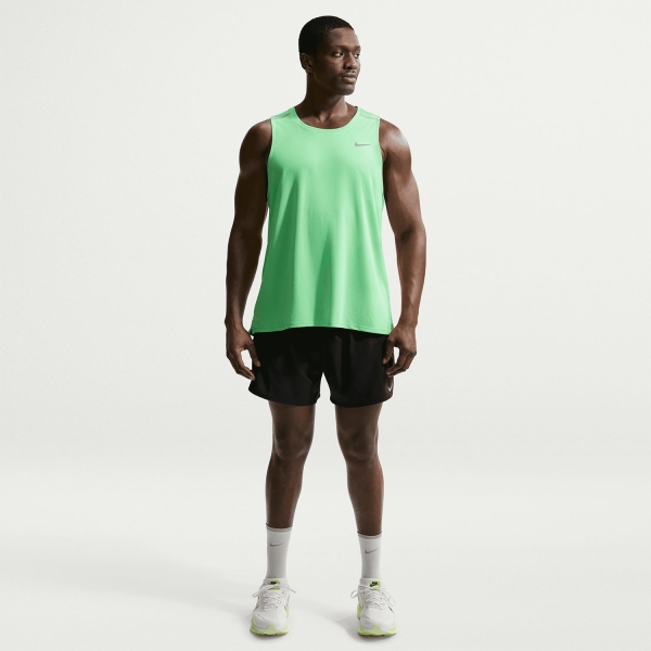 Nike Dri-FIT Miler Canotta - Illusion Green/Reflective Silver
