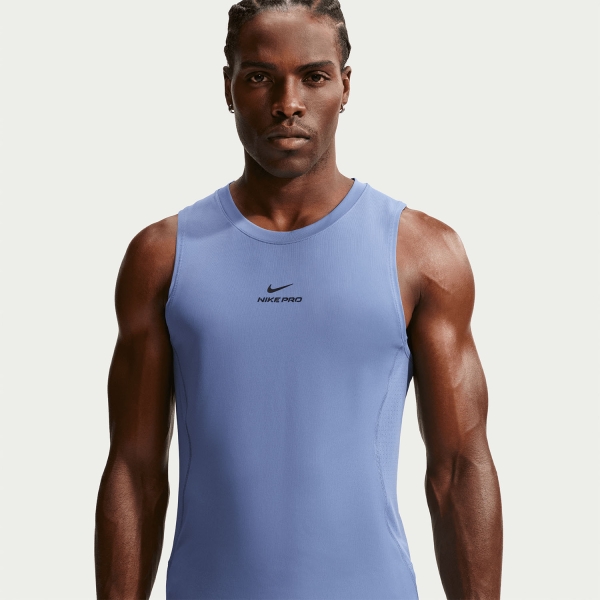 Nike Pro Dri-FIT Tank - Indigo Storm/Black