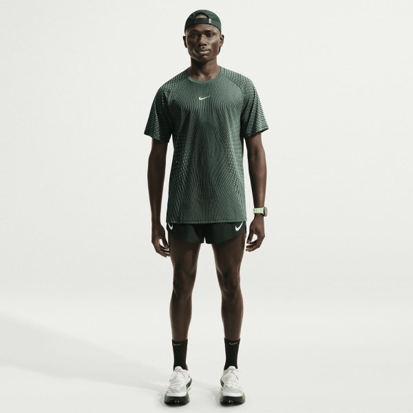 Nike Aero-FIT Stride T-Shirt - Black/Light Green Spark/Reflective Silver