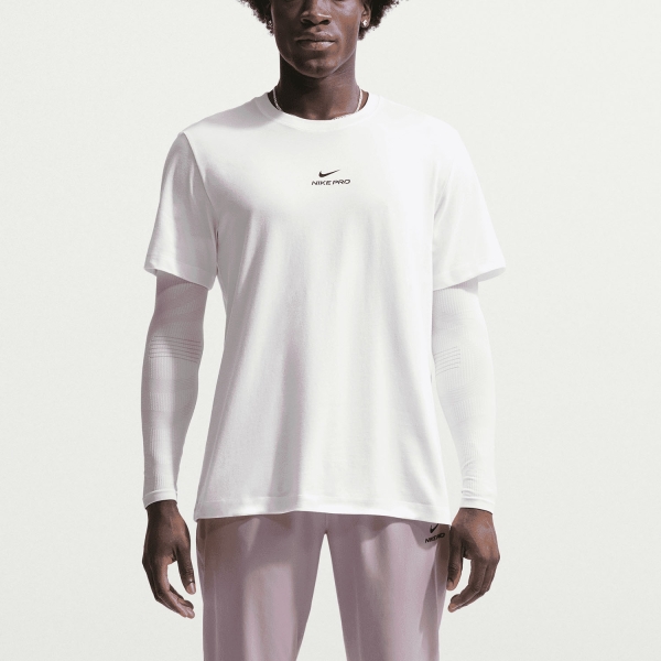 Men's Training T-Shirt Nike Pro DriFIT TShirt  White/Black IH1947100