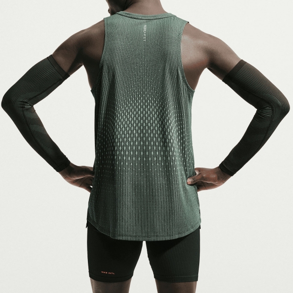 Nike Aero-FIT Stride Tank - Black/Light Green Spark/Reflective Silver
