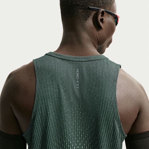 Nike Aero-FIT Stride Tank - Black/Light Green Spark/Reflective Silver