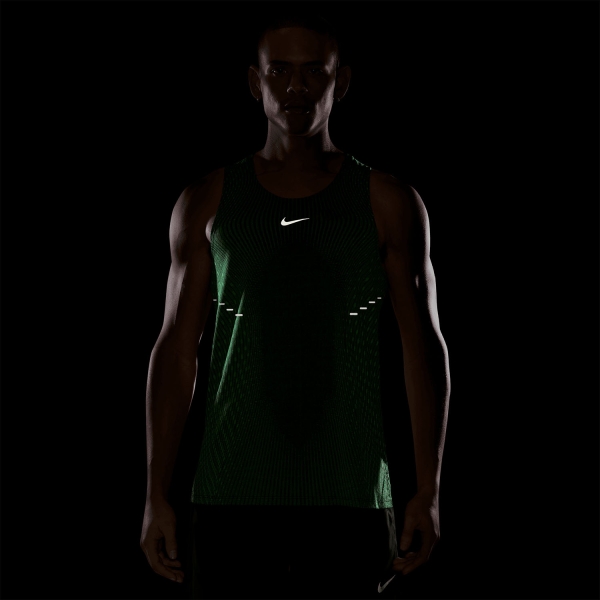 Nike Aero-FIT Stride Tank - Black/Light Green Spark/Reflective Silver