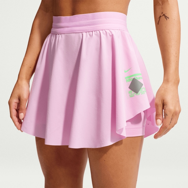  Nike DriFIT Swift Skirt  Pink Rise/Black/Illusion Green/Reflective Silver IM7544654