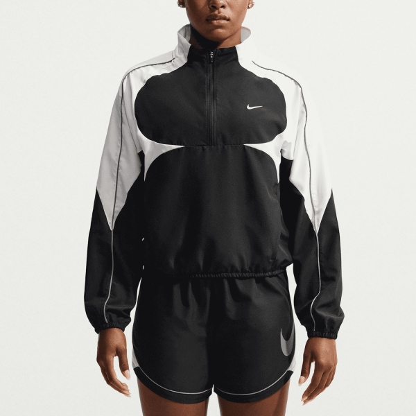 Women's Running Jacket Nike DriFIT Tempo Swoosh Jacket  Black/White/Cool Grey IM7579011
