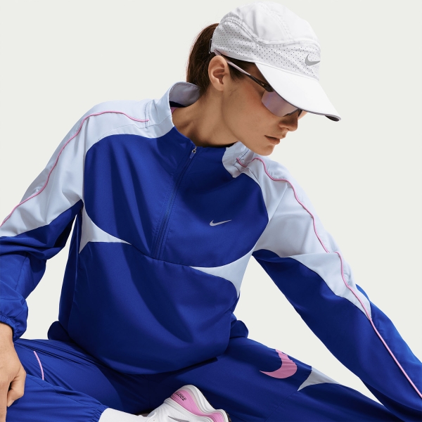 Nike Dri-FIT Tempo Swoosh Jacket - Old Royal/Football Grey/Pink Rise