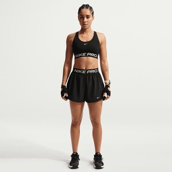 Nike Pro 2 in 1 3in Shorts - Black/White