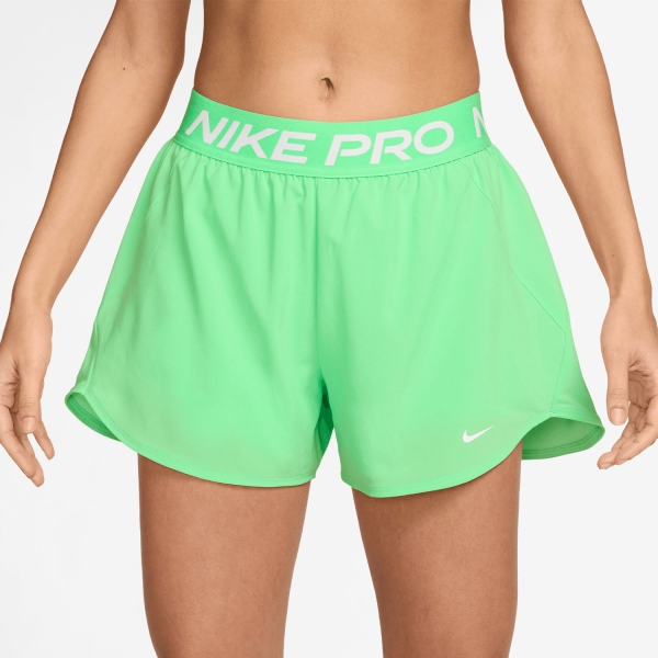 Nike Pro 2 in 1 3in Shorts - Illusion Green/White