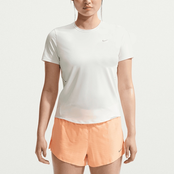 Women's Running T-Shirts Nike DriFIT Swift TShirt  Sail/Reflective Silver IU1052133