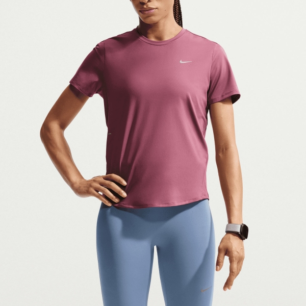 Women's Running T-Shirts Nike DriFIT Swift TShirt  Pink Smoke/Reflective Silver IU1052654