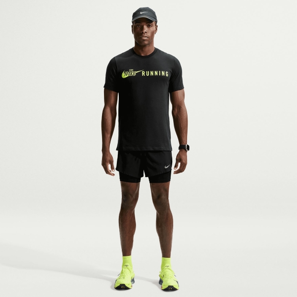 Nike Dri-FIT DNA 2 Maglietta - Black/Volt