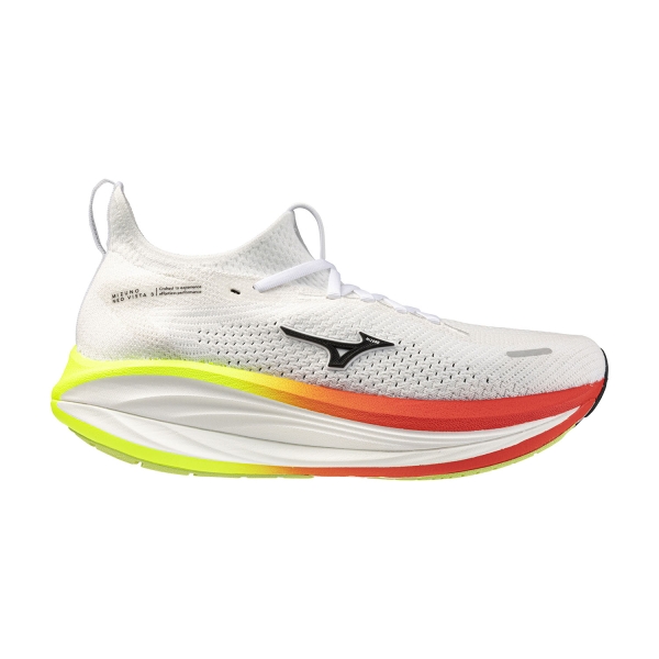 Men's Performance Running Shoes Mizuno Neo Vista 3  White/Black/Orange J1GM261051