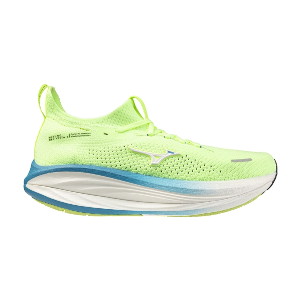 Men's Performance Running Shoes Mizuno Neo Vista 3  Lime Pulp/White/Blue Jewel J1GM261056