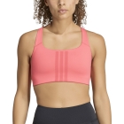 adidas Optime Workout 3 Stripes Sports Bra - Pure Turbo/Core Pink