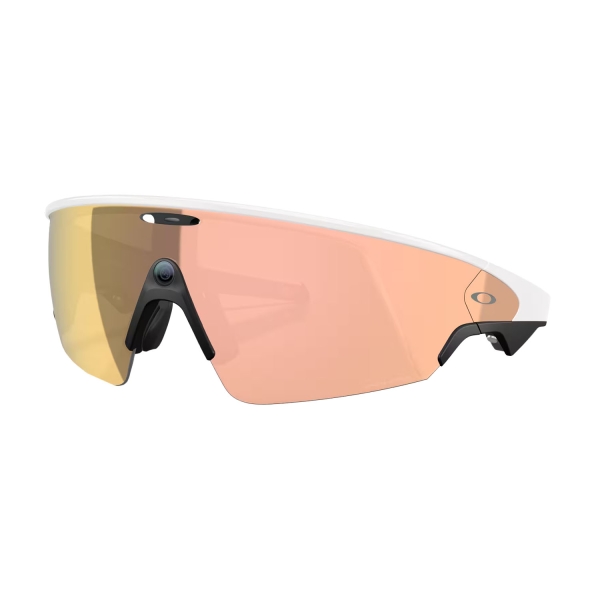 Running Sunglasses Oakley Meta Vanguard Sunglasses  White/Prizm Rose Gold OW80010852