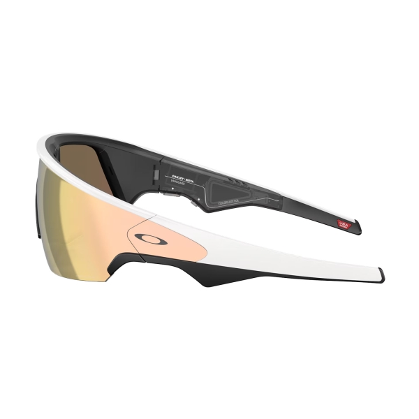 Oakley Meta Vanguard Sunglasses - White/Prizm Rose Gold