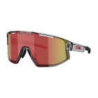 Bliz Fusion Sunglasses - Transparent Dark Grey/Red