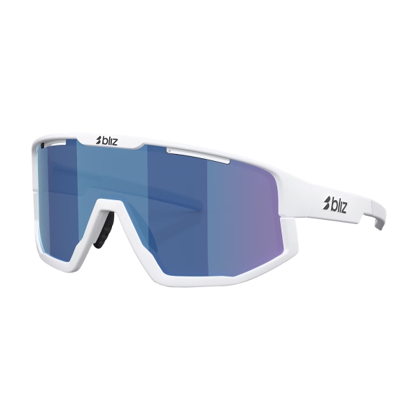 Running Sunglasses Bliz Fusion Sunglasses  Matte White/Smoke/Blue Multi ZB70053433