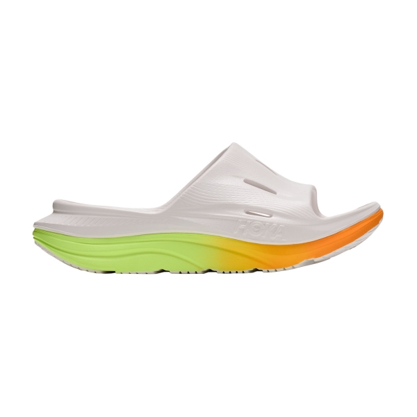 Recovery Shoe Hoka Ora Recovery Slide 3  White/Neon Yuzu 1135061WTNN