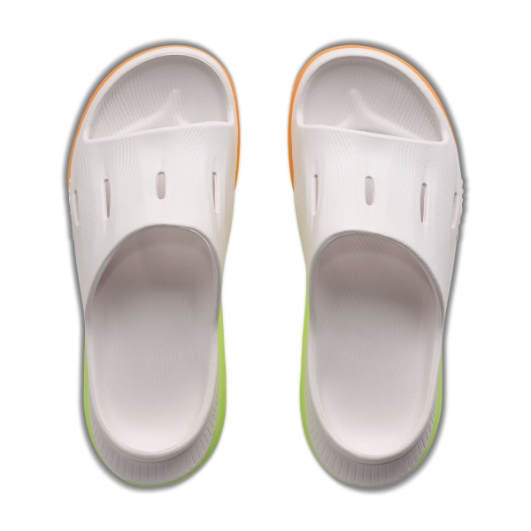 Hoka Ora Recovery Slide 3 - White/Neon Yuzu