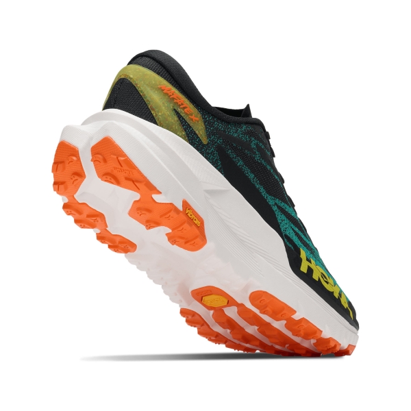Hoka Mafate X - Black/Electric Aqua