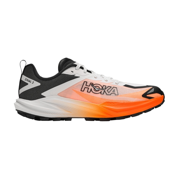 Men's Trail Running Shoes Hoka Zinal 3  Frost/Neon Tangerine 1171951FNTN