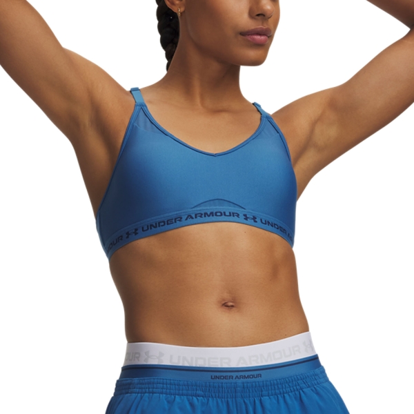 Women's Sports Bra Under Armour Crossback Low Sports Bra  Aegean Blue/Blackout Navy 13864240430