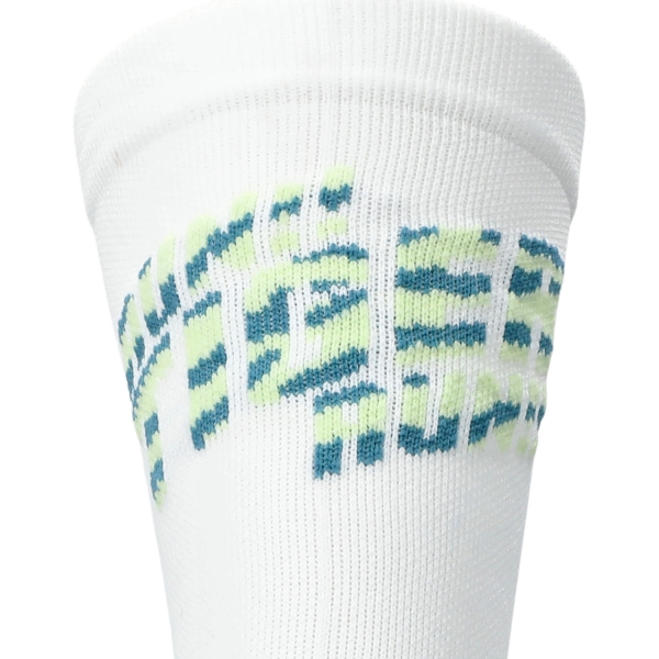 ASICS Performance Run Crew Logo Socks - Brilliant White/Illuminate Yellow/F Teal